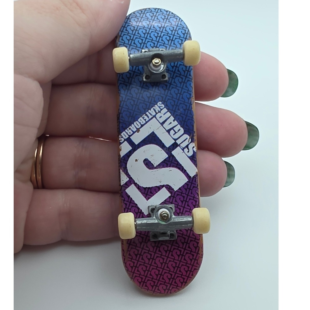 Tech Deck Fingerboard 96mm Purple Blue Sugar Skateboard Co Used Condition